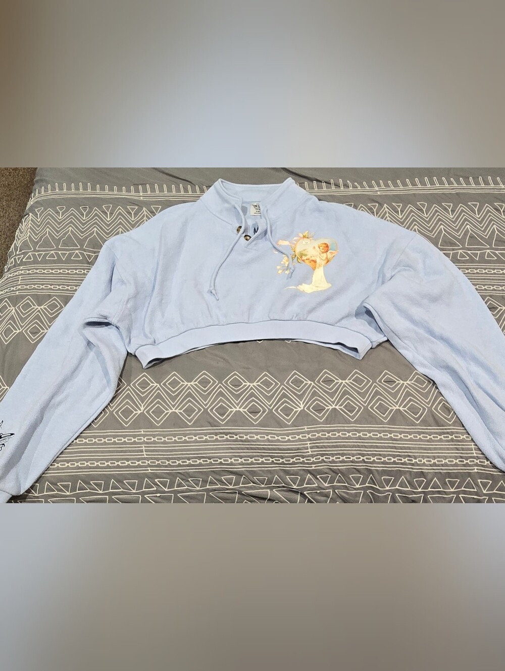 Boys Lie Perpetual Feeling Cropped Sweatshirt Size S/M